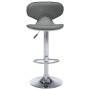 323648  Bar Stools 2 pcs Grey Faux Leather en Taburetes de cocina | Comprar online en Foru.es