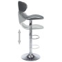 323648  Bar Stools 2 pcs Grey Faux Leather en Taburetes de cocina | Comprar online en Foru.es