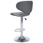 323648  Bar Stools 2 pcs Grey Faux Leather en Taburetes de cocina | Comprar online en Foru.es
