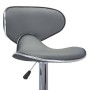 323648  Bar Stools 2 pcs Grey Faux Leather en Taburetes de cocina | Comprar online en Foru.es