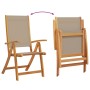 Juego comedor de jardín 9 pzas madera maciza acacia y textileno de , Conjuntos de jardín - Ref: Foro24-3279313, Precio: 845,8...