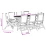 Juego comedor de jardín 9 pzas madera maciza acacia y textileno de , Conjuntos de jardín - Ref: Foro24-3279313, Precio: 845,8...