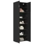 Aparador alto madera de ingeniería negro 80x42,5x249 cm de , Aparadores - Ref: Foro24-3281365, Precio: 277,60 €, Descuento: %