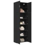 Aparador alto madera de ingeniería negro 80x42,5x249 cm de , Aparadores - Ref: Foro24-3281365, Precio: 282,49 €, Descuento: %