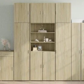 Aparador alto madera de ingeniería roble Sonoma 80x42,5x249 cm de , Aparadores - Ref: Foro24-3281359, Precio: 254,56 €, Descu...