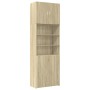 Aparador alto madera de ingeniería roble Sonoma 80x42,5x249 cm de , Aparadores - Ref: Foro24-3281359, Precio: 258,46 €, Descu...