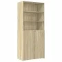 Aparador alto madera de ingeniería roble Sonoma 80x42,5x249 cm de , Aparadores - Ref: Foro24-3281359, Precio: 254,56 €, Descu...