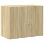 Aparador alto madera de ingeniería roble Sonoma 80x42,5x249 cm de , Aparadores - Ref: Foro24-3281359, Precio: 258,46 €, Descu...