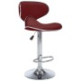 323649  Bar Stools 2 pcs Wine Red Faux Leather en Taburetes de cocina | Comprar online en Foru.es