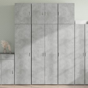 Aparador alto madera de ingeniería gris hormigón 80x42,5x249 cm de , Aparadores - Ref: Foro24-3281367, Precio: 269,08 €, Desc...