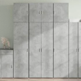 Tall engineered wood sideboard in gray concrete 80x42.5x249 cm by , Sideboards - Ref: Foro24-3281367, Price: 264,74 €, Discou...