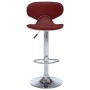 323649  Bar Stools 2 pcs Wine Red Faux Leather en Taburetes de cocina | Comprar online en Foru.es