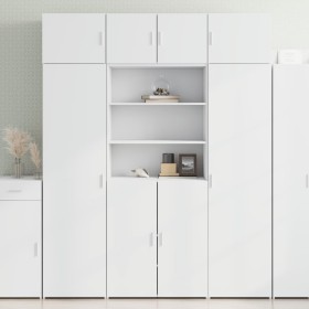 Aparador alto madera de ingeniería blanco 80x42,5x185 cm de , Aparadores - Ref: Foro24-3281378, Precio: 171,44 €, Descuento: %