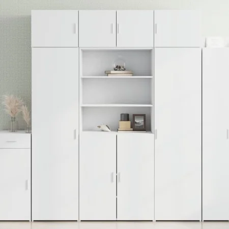 Aparador alto madera de ingeniería blanco 80x42,5x185 cm de , Aparadores - Ref: Foro24-3281378, Precio: 163,76 €, Descuento: %