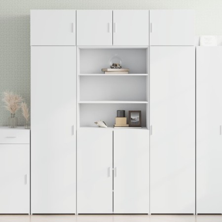 Aparador alto madera de ingeniería blanco 80x42,5x185 cm de , Aparadores - Ref: Foro24-3281378, Precio: 171,44 €, Descuento: %