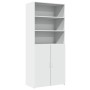 Aparador alto madera de ingeniería blanco 80x42,5x185 cm de , Aparadores - Ref: Foro24-3281378, Precio: 171,44 €, Descuento: %