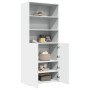 Aparador alto madera de ingeniería blanco 80x42,5x185 cm de , Aparadores - Ref: Foro24-3281378, Precio: 171,44 €, Descuento: %