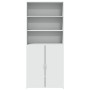Aparador alto madera de ingeniería blanco 80x42,5x185 cm de , Aparadores - Ref: Foro24-3281378, Precio: 171,44 €, Descuento: %