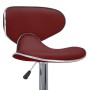 323649  Bar Stools 2 pcs Wine Red Faux Leather en Taburetes de cocina | Comprar online en Foru.es