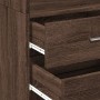 Aparador de madera de ingeniería marrón roble 45x42,5x185 cm de , Aparadores - Ref: Foro24-3281454, Precio: 131,15 €, Descuen...