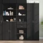 Aparador de madera de ingeniería negro 50x42,5x185 cm de , Aparadores - Ref: Foro24-3281456, Precio: 152,92 €, Descuento: %