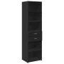 Aparador de madera de ingeniería negro 50x42,5x185 cm de , Aparadores - Ref: Foro24-3281456, Precio: 152,92 €, Descuento: %