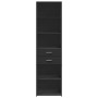 Aparador de madera de ingeniería negro 50x42,5x185 cm de , Aparadores - Ref: Foro24-3281456, Precio: 155,58 €, Descuento: %