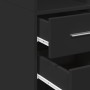 Aparador de madera de ingeniería negro 50x42,5x185 cm de , Aparadores - Ref: Foro24-3281456, Precio: 155,58 €, Descuento: %