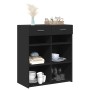 Aparador de madera de ingeniería negro 80x42,5x93 cm de , Aparadores - Ref: Foro24-3281477, Precio: 100,58 €, Descuento: %