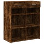 Aparador de madera de ingeniería roble ahumado 80x42,5x93 cm de , Aparadores - Ref: Foro24-3281480, Precio: 95,41 €, Descuent...