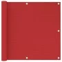 Toldo para balcón HDPE rojo 90x500 cm de vidaXL, Sombrillas - Ref: Foro24-311010, Precio: 13,29 €, Descuento: %