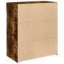Aparador de madera de ingeniería roble ahumado 80x42,5x93 cm de , Aparadores - Ref: Foro24-3281480, Precio: 95,41 €, Descuent...