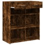 Aparador de madera de ingeniería roble ahumado 80x42,5x93 cm de , Aparadores - Ref: Foro24-3281480, Precio: 95,41 €, Descuent...