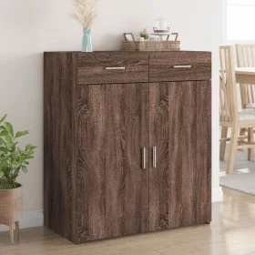 Aparador de madera de ingeniería marrón roble 80x42,5x93 cm de , Aparadores - Ref: Foro24-3281475, Precio: 136,03 €, Descuent...
