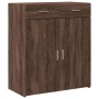 Aparador de madera de ingeniería marrón roble 80x42,5x93 cm de , Aparadores - Ref: Foro24-3281475, Precio: 136,22 €, Descuent...