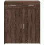 Aparador de madera de ingeniería marrón roble 80x42,5x93 cm de , Aparadores - Ref: Foro24-3281475, Precio: 136,22 €, Descuent...