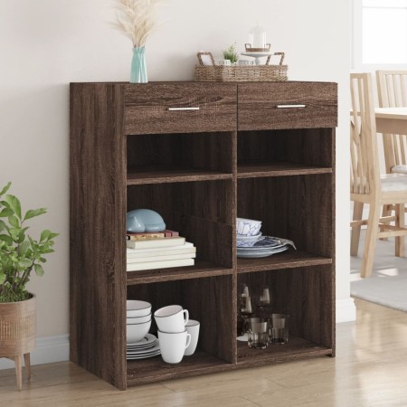 Aparador de madera de ingeniería marrón roble 80x42,5x93 cm de , Aparadores - Ref: Foro24-3281482, Precio: 98,26 €, Descuento: %