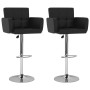 Taburetes de barra de cocina 2 unidades cuero sintético negro en Taburetes de cocina | Comprar online en Foru.es
