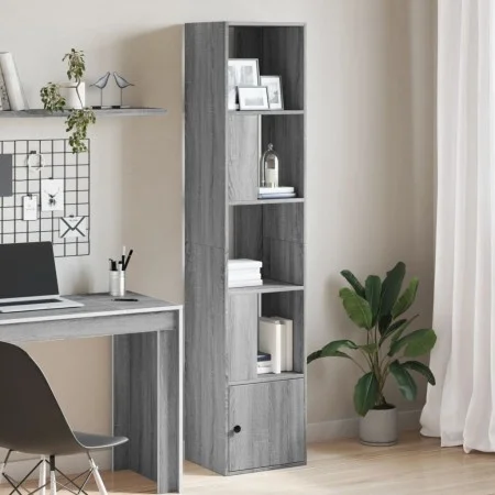 Estantería de madera de ingeniería gris Sonoma 40x36x189 cm de , Librerías y estanterías - Ref: Foro24-848246, Precio: 76,97 ...