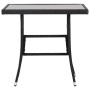 Mesa de jardín 80x80x74 cm ratán sintético negro de , Mesas de jardín - Ref: Foro24-318712, Precio: 87,62 €, Descuento: %