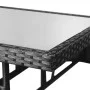 Mesa de jardín 80x80x74 cm ratán sintético negro de , Mesas de jardín - Ref: Foro24-318712, Precio: 86,25 €, Descuento: %