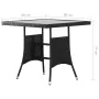 Mesa de jardín 80x80x74 cm ratán sintético negro de , Mesas de jardín - Ref: Foro24-318712, Precio: 86,25 €, Descuento: %