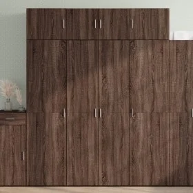 Aparador de madera de ingeniería marrón roble 80x42,5x185 cm de , Aparadores - Ref: Foro24-3281440, Precio: 190,05 €, Descuen...