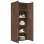 Aparador de madera de ingeniería marrón roble 80x42,5x185 cm de , Aparadores - Ref: Foro24-3281440, Precio: 190,05 €, Descuen...