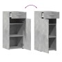 Aparador de madera de ingeniería gris hormigón 40x42,5x93 cm de , Aparadores - Ref: Foro24-846281, Precio: 79,23 €, Descuento: %