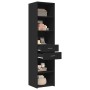 Aparador de madera de ingeniería negro 45x42,5x185 cm de , Aparadores - Ref: Foro24-3281449, Precio: 131,82 €, Descuento: %