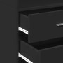 Aparador de madera de ingeniería negro 45x42,5x185 cm de , Aparadores - Ref: Foro24-3281449, Precio: 131,82 €, Descuento: %