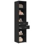 Aparador de madera de ingeniería negro 40x42,5x185 cm de , Aparadores - Ref: Foro24-3281442, Precio: 143,31 €, Descuento: %