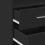 Aparador de madera de ingeniería negro 40x42,5x185 cm de , Aparadores - Ref: Foro24-3281442, Precio: 143,31 €, Descuento: %
