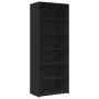 Hoher Schrank aus schwarzem Sperrholz 70x41x185 cm von , Sideboards - Ref: Foro24-3281688, Preis: 129,97 €, Rabatt: %